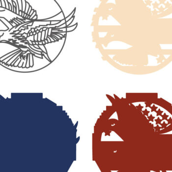 Intra απο ξύλο plywood Χρώμα wenge 3mm-4mm πάχος - Eagle Multilayer /3D Patriotic Eagle Δίασταση 30x20 cm INTRAFABR-49266665 - Image 2