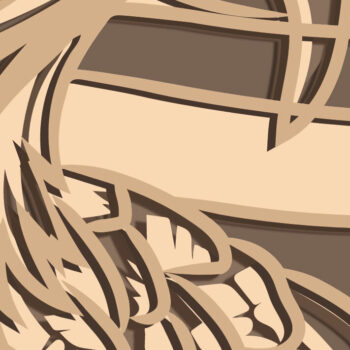 Intra απο ξύλο plywood Χρώμα wenge 3mm-4mm πάχος - Eagle Multilayer /3D Patriotic Eagle Δίασταση 30x20 cm INTRAFABR-50076201 - Image 4