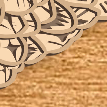 Intra απο ξύλο plywood Χρώμα wenge 3mm-4mm πάχος - Eagle Multilayer /3D Patriotic Eagle Δίασταση 30x20 cm INTRAFABR-50076201 - Image 6