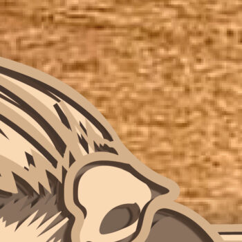 Intra απο ξύλο plywood Χρώμα wenge 3mm-4mm πάχος - Eagle Multilayer /3D Patriotic Eagle Δίασταση 30x20 cm INTRAFABR-50076201 - Image 7