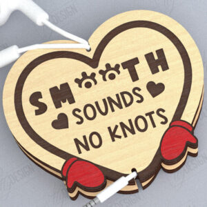 Intra απο ξύλο plywood  Χρώμα wenge 3mm-4mm πάχος - Ακουστικό Cord Organizer | CNC Δίασταση 20x20 cm INTRAFABR-40118952