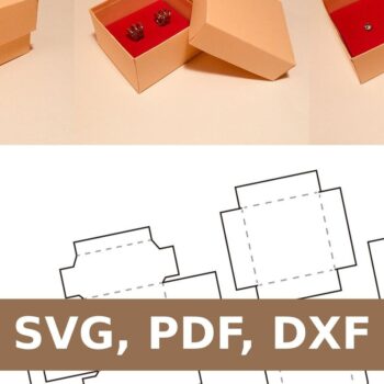 Intra απο ξύλο plywood 3mm-4mm πάχος - Κουτί σκουλαρίκι Δίασταση 3x3 cm INTRAFABR-33757969 - Image 1