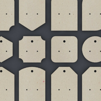 Intra απο ξύλο plywood Χρώμα wenge 3mm-4mm πάχος - Πακέτο Card Earring 132 Δίασταση 3x3 cm INTRAFABR-80839158 - Image 1