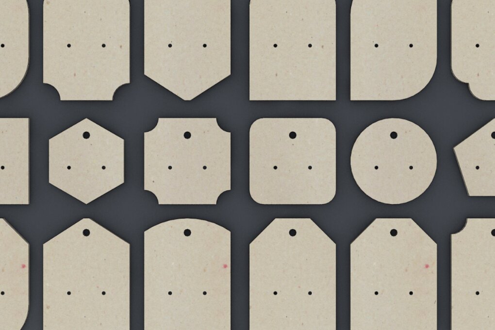 Intra απο ξύλο plywood  Χρώμα wenge 3mm-4mm πάχος - Πακέτο Card Earring 132 Δίασταση 3x3 cm INTRAFABR-80839158