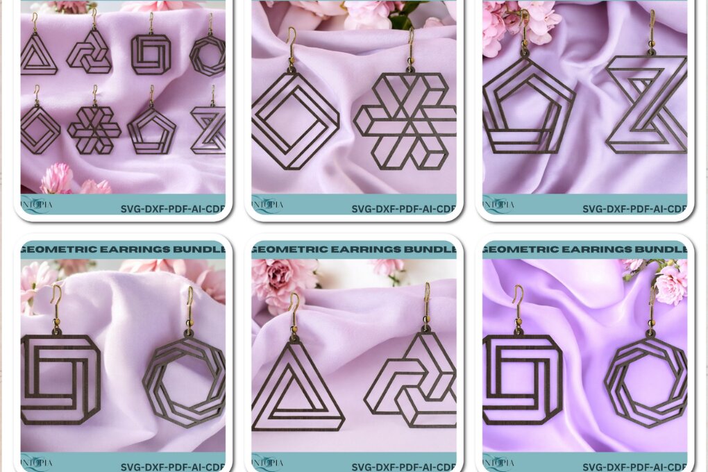 Intra απο ξύλο plywood  Χρώμα wenge 3mm-4mm πάχος - Πακέτο σχεδίασης σκουλαρικιών 243 Δίασταση 3x3 cm INTRAFABR-80759886