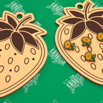 Intra απο ξύλο plywood  Χρώμα wenge 3mm-4mm πάχος - Δέσμη κοπής λέιζερ κάρτας οθόνης σκουλαρικιών Δίασταση 3x3 cm INTRAFABR-85624685 - Image 4