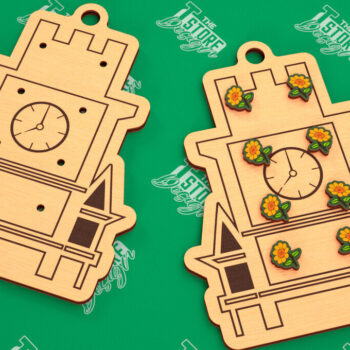 Intra απο ξύλο plywood  Χρώμα wenge 3mm-4mm πάχος - Δέσμη κοπής λέιζερ κάρτας οθόνης σκουλαρικιών Δίασταση 3x3 cm INTRAFABR-85624685 - Image 7