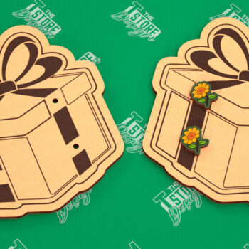 Intra απο ξύλο plywood  Χρώμα wenge 3mm-4mm πάχος - Δέσμη κοπής λέιζερ κάρτας οθόνης σκουλαρικιών Δίασταση 3x3 cm INTRAFABR-85624685 - Image 11