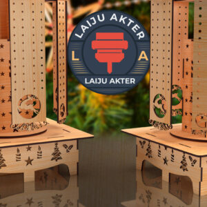 Intra απο ξύλο plywood  Χρώμα wenge 3mm-4mm πάχος - Βάση κοσμημάτων με σκουλαρίκι Δίασταση 3x3 cm INTRAFABR-105705902