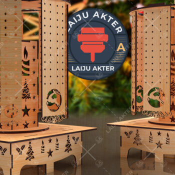 Intra απο ξύλο plywood  Χρώμα wenge 3mm-4mm πάχος - Βάση κοσμημάτων με σκουλαρίκι Δίασταση 3x3 cm INTRAFABR-105705902 - Image 2