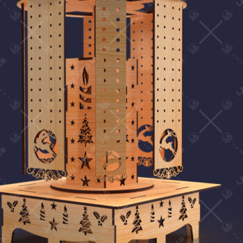 Intra απο ξύλο plywood  Χρώμα wenge 3mm-4mm πάχος - Βάση κοσμημάτων με σκουλαρίκι Δίασταση 3x3 cm INTRAFABR-105705902 - Image 3