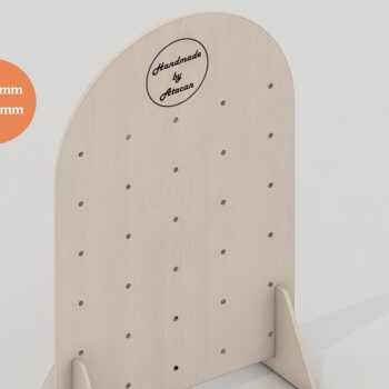 Intra απο ξύλο plywood Χρώμα wenge 3mm-4mm πάχος - Σκουλαρίκια με επίδειξη κοσμήματος Μπαστούνι Holde Δίασταση 3x3 cm INTRAFABR-46353220 - Image 3