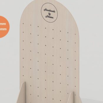 Intra απο ξύλο plywood Χρώμα wenge 3mm-4mm πάχος - Σκουλαρίκια με επίδειξη κοσμήματος Μπαστούνι Holde Δίασταση 3x3 cm INTRAFABR-46353220 - Image 4