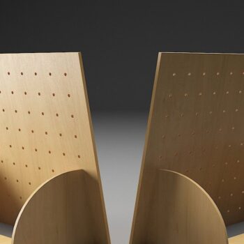 Intra απο ξύλο plywood  Χρώμα wenge 3mm-4mm πάχος - Βάση προβολής σκουλαρικιών / θήκη κοσμημάτων Δίασταση 30x20 cm INTRAFABR-82705011 - Image 1