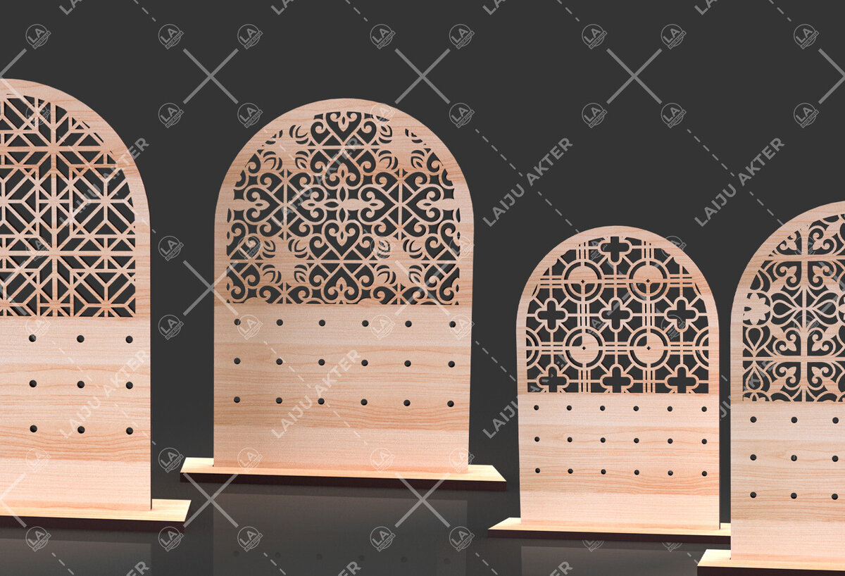 Intra απο ξύλο plywood  Χρώμα wenge 3mm-4mm πάχος - Σετ Σκουλαρίκια 02 Δίασταση 3x3 cm INTRAFABR-77247666