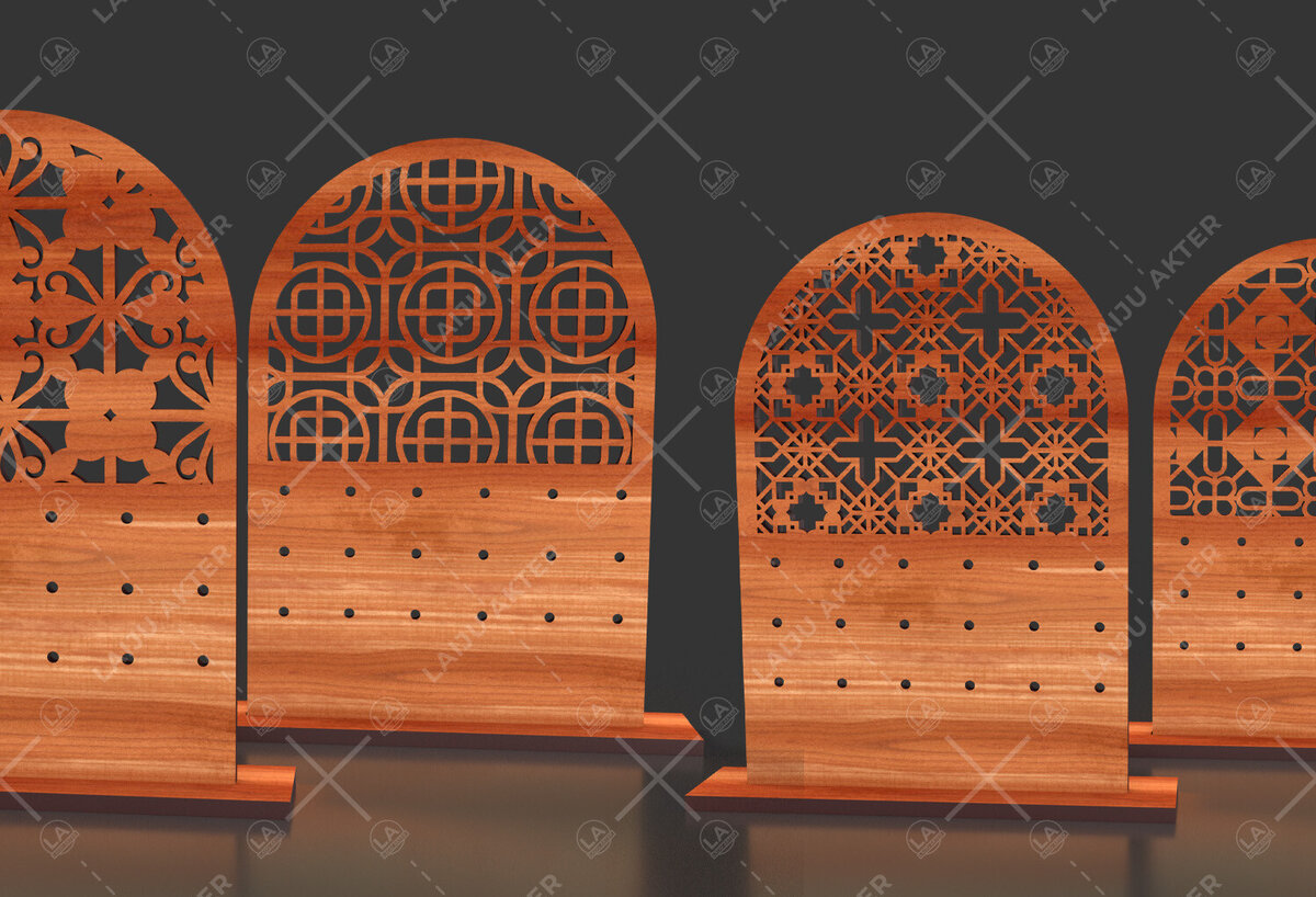 Intra απο ξύλο plywood  Χρώμα wenge 3mm-4mm πάχος - Σετ Σκουλαρίκια 03 Δίασταση 3x3 cm INTRAFABR-82704982