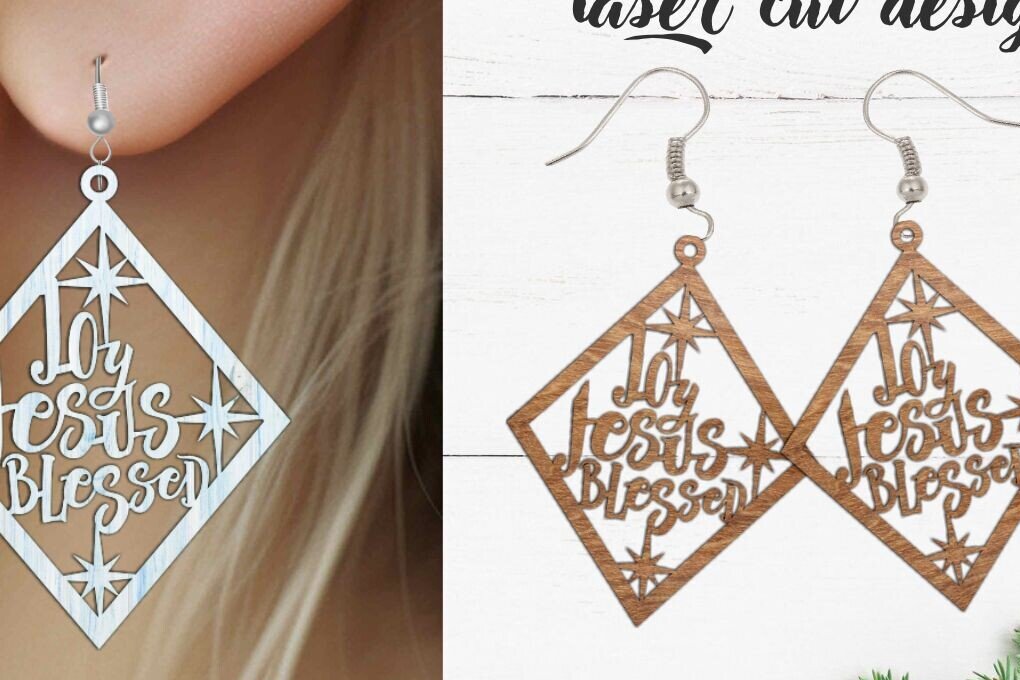 Intra απο ξύλο plywood  Χρώμα wenge 3mm-4mm πάχος - Σκουλαρίκι File, Χριστουγεννιάτικο Σκουλαρίκι Δίασταση 3x3 cm INTRAFABR-9941336