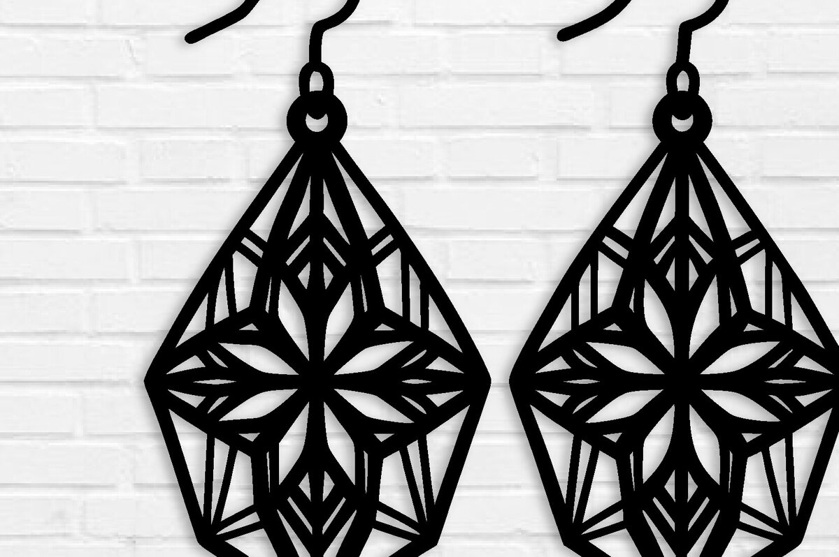 Intra απο ξύλο plywood  Χρώμα wenge 3mm-4mm πάχος - Σκουλαρίκι File, Σκουλαρίκι Δίασταση 3x3 cm INTRAFABR-33944786