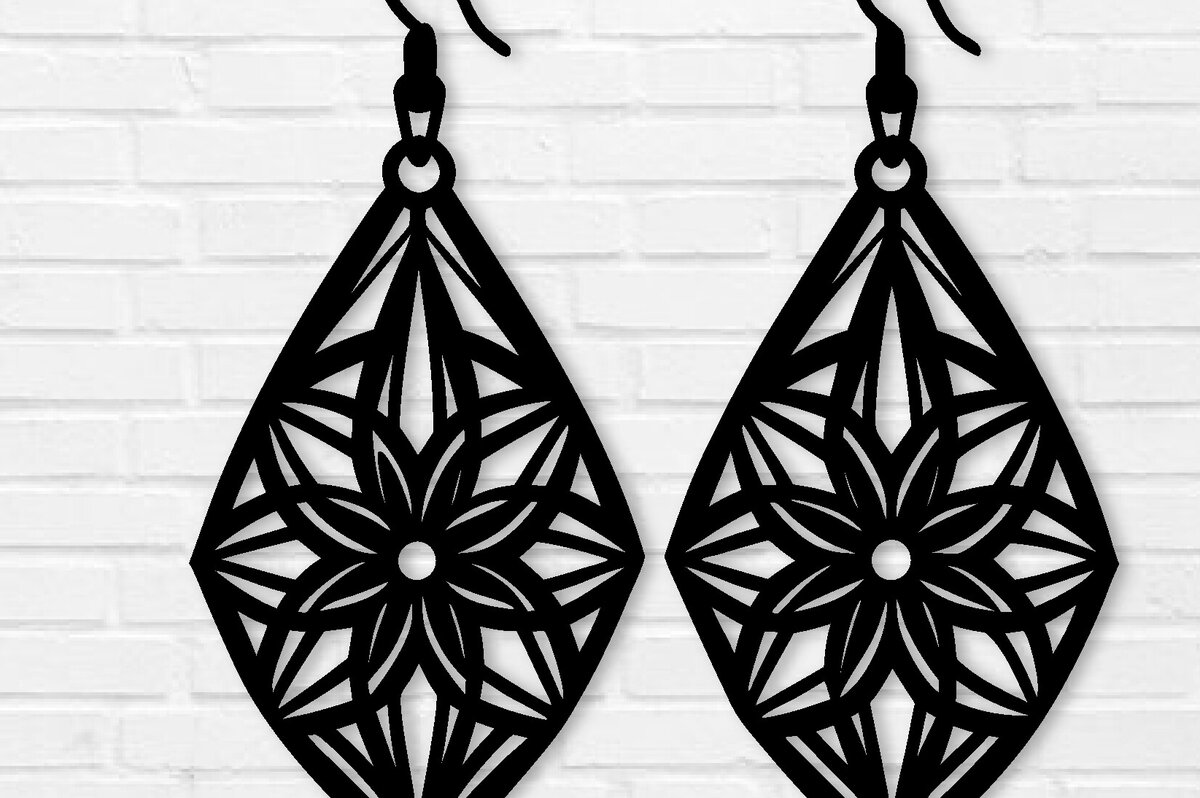 Intra απο ξύλο plywood  Χρώμα wenge 3mm-4mm πάχος - Σκουλαρίκι File, Σκουλαρίκι Δίασταση 3x3 cm INTRAFABR-109680308