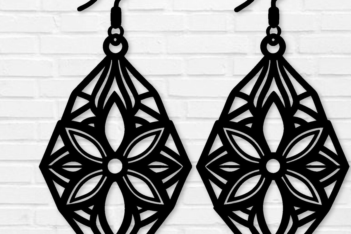 Intra απο ξύλο plywood  Χρώμα wenge 3mm-4mm πάχος - Σκουλαρίκι File, Σκουλαρίκι Δίασταση 3x3 cm INTRAFABR-109680314