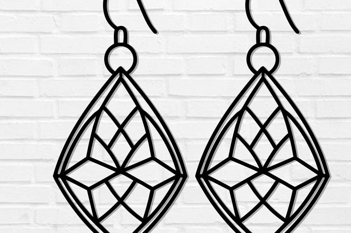 Intra απο ξύλο plywood  Χρώμα wenge 3mm-4mm πάχος - Σκουλαρίκι File, Σκουλαρίκι Δίασταση 3x3 cm INTRAFABR-124570676