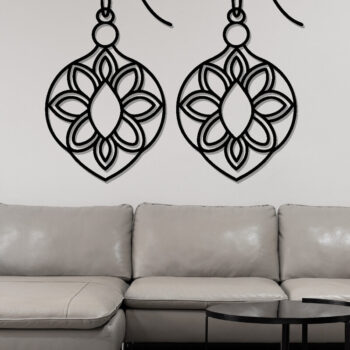 Intra απο ξύλο plywood Χρώμα wenge 3mm-4mm πάχος - Σκουλαρίκι File, Σκουλαρίκι Δίασταση 3x3 cm INTRAFABR-105254063 - Image 3