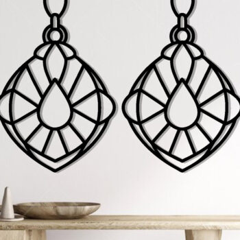 Intra απο ξύλο plywood Χρώμα wenge 3mm-4mm πάχος - Σκουλαρίκι File, Σκουλαρίκι Δίασταση 3x3 cm INTRAFABR-105254070 - Image 2