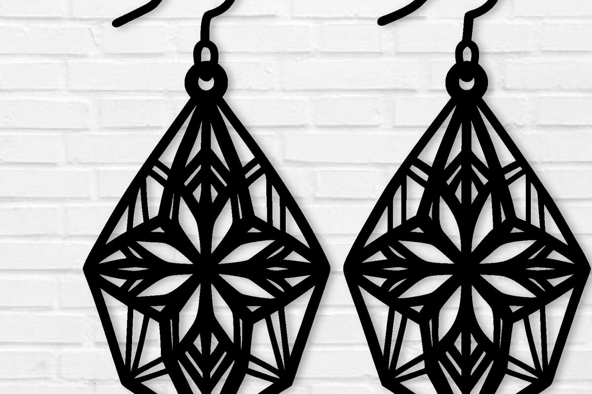 Intra απο ξύλο plywood  Χρώμα wenge 3mm-4mm πάχος - Σκουλαρίκι File, Σκουλαρίκι Δίασταση 3x3 cm INTRAFABR-105179700