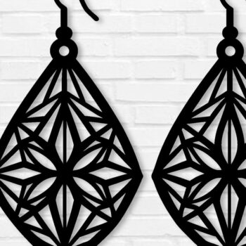 Intra απο ξύλο plywood Χρώμα wenge 3mm-4mm πάχος - Σκουλαρίκι File, Σκουλαρίκι Δίασταση 3x3 cm INTRAFABR-105254032 - Image 1