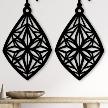 Intra απο ξύλο plywood Χρώμα wenge 3mm-4mm πάχος - Σκουλαρίκι File, Σκουλαρίκι Δίασταση 3x3 cm INTRAFABR-105254032 - Image 2