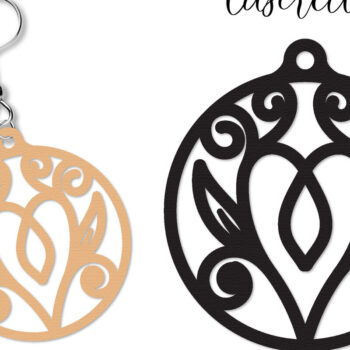 Intra απο ξύλο plywood  Χρώμα wenge 3mm-4mm πάχος - Σκουλαρίκι Δίασταση 3x3 cm INTRAFABR-110654949 - Image 2