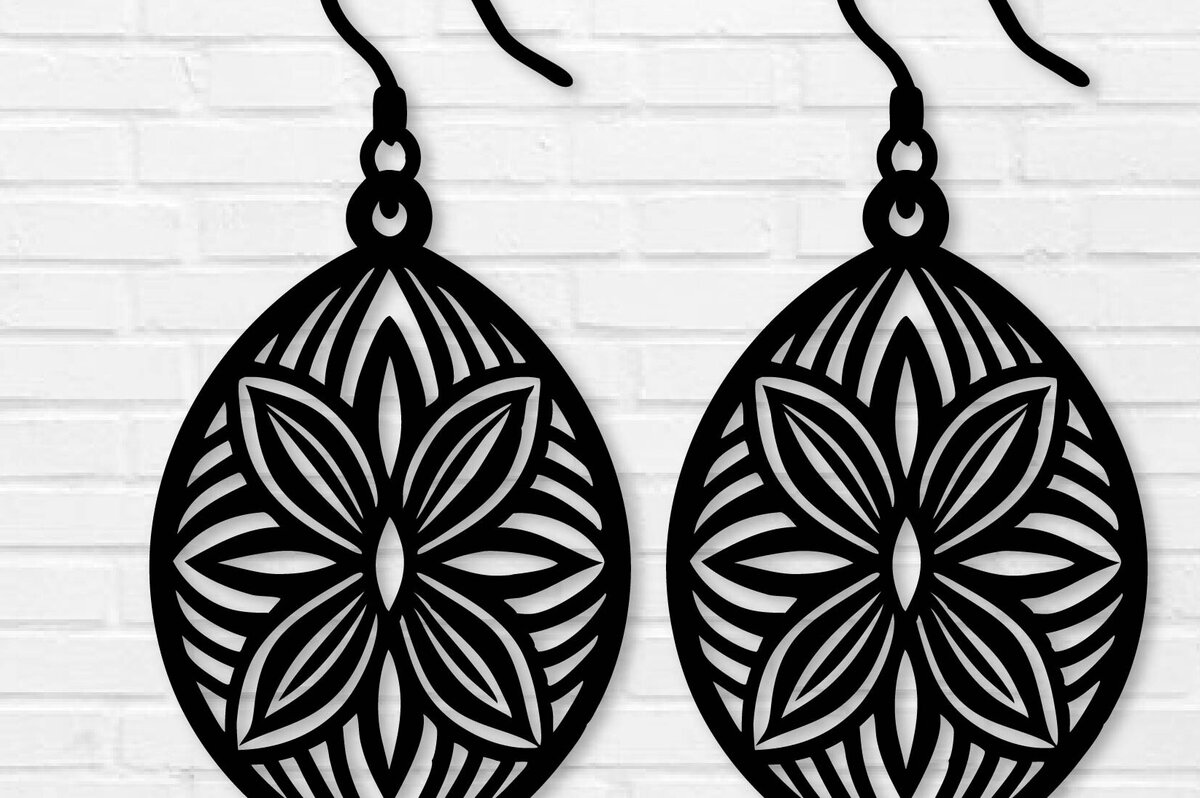 Intra απο ξύλο plywood  Χρώμα wenge 3mm-4mm πάχος - Σκουλαρίκι , Σκουλαρίκι Δίασταση 3x3 cm INTRAFABR-110751007