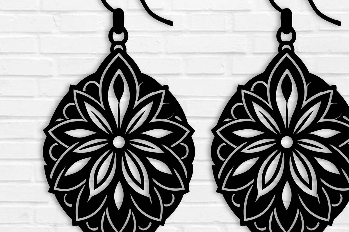 Intra απο ξύλο plywood  Χρώμα wenge 3mm-4mm πάχος - Σκουλαρίκι Δίασταση 3x3 cm INTRAFABR-110751023