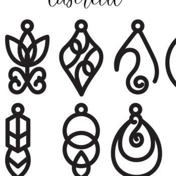 Intra απο ξύλο plywood Χρώμα wenge 3mm-4mm πάχος - Σκουλαρίκι LaserCut - LaserCut Δίασταση 3x3 cm INTRAFABR-109139780 - Image 1