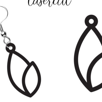 Intra απο ξύλο plywood Χρώμα wenge 3mm-4mm πάχος - Σκουλαρίκι LaserCut - LaserCut Δίασταση 3x3 cm INTRAFABR-109139780 - Image 7