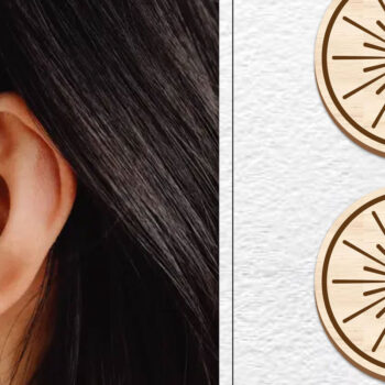 Intra απο ξύλο plywood Χρώμα wenge 3mm-4mm πάχος - Σκουλαρίκια μαγνήτης κοπής λέιζερ | Καρφιά Δίασταση 3x3 cm INTRAFABR-102768139 - Image 1