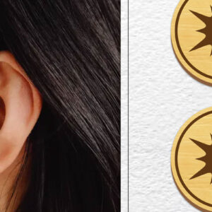 Intra απο ξύλο plywood  Χρώμα wenge 3mm-4mm πάχος - Σκουλαρίκια μαγνήτης κοπής λέιζερ | Καρφιά Δίασταση 3x3 cm INTRAFABR-81554304