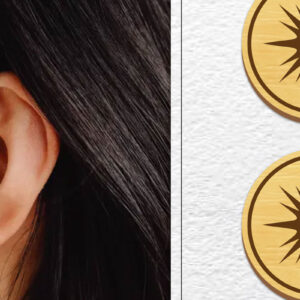 Intra απο ξύλο plywood  Χρώμα wenge 3mm-4mm πάχος - Σκουλαρίκια μαγνήτης κοπής λέιζερ | Καρφιά Δίασταση 3x3 cm INTRAFABR-81554930