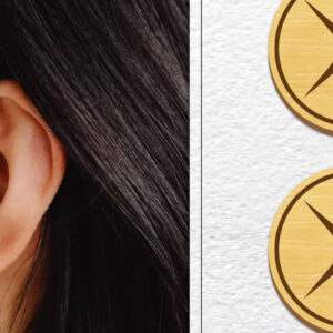 Intra απο ξύλο plywood  Χρώμα wenge 3mm-4mm πάχος - Σκουλαρίκια μαγνήτης κοπής λέιζερ | Καρφιά Δίασταση 3x3 cm INTRAFABR-47512569