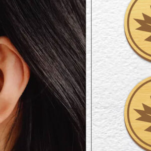 Intra απο ξύλο plywood  Χρώμα wenge 3mm-4mm πάχος - Σκουλαρίκια μαγνήτης κοπής με λέιζερ | Καρφιά Δίασταση 3x3 cm INTRAFABR-81994610