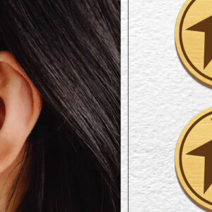 Intra απο ξύλο plywood  Χρώμα wenge 3mm-4mm πάχος - Σκουλαρίκια μαγνήτης κοπής με λέιζερ | Καρφιά Δίασταση 3x3 cm INTRAFABR-81733237