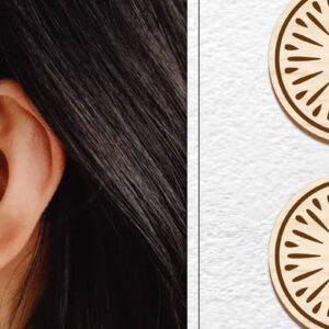 Intra απο ξύλο plywood  Χρώμα wenge 3mm-4mm πάχος - Σκουλαρίκια μαγνήτης κοπής με λέιζερ | Καρφιά Δίασταση 3x3 cm INTRAFABR-79460971