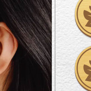 Intra απο ξύλο plywood  Χρώμα wenge 3mm-4mm πάχος - Σκουλαρίκια μαγνήτης κοπής με λέιζερ | Καρφιά Δίασταση 3x3 cm INTRAFABR-108500329