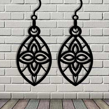 Intra απο ξύλο plywood Χρώμα wenge 3mm-4mm πάχος - Σκουλαρίκι ό Τοίχο Κοπή Laser Δίασταση 3x3 cm INTRAFABR-108733641 - Image 3