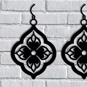 Intra απο ξύλο plywood  Χρώμα wenge 3mm-4mm πάχος - Σκουλαρίκια ά Αρχεία Τέχνης Τοίχου με Λέιζερ Δίασταση 3x3 cm INTRAFABR-108867783