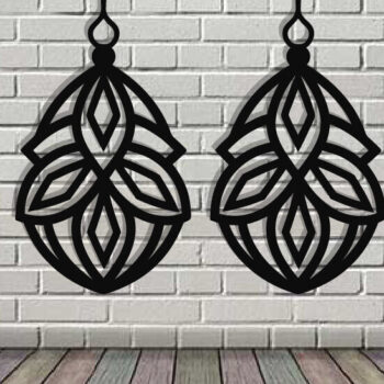 Intra απο ξύλο plywood Χρώμα wenge 3mm-4mm πάχος - Σκουλαρίκια ά Αρχεία Τέχνης Τοίχου με Λέιζερ Δίασταση 3x3 cm INTRAFABR-108980611 - Image 3