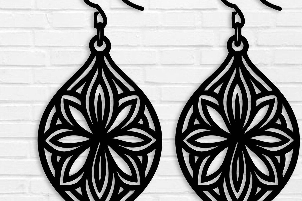 Intra απο ξύλο plywood  Χρώμα wenge 3mm-4mm πάχος - Σκουλαρίκια ά Αρχεία Τέχνης Τοίχου με Λέιζερ Δίασταση 3x3 cm INTRAFABR-109049100