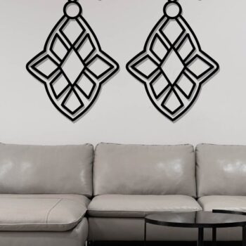 Intra απο ξύλο plywood Χρώμα wenge 3mm-4mm πάχος - Σκουλαρίκια ά Αρχεία Τέχνης Τοίχου με Λέιζερ Δίασταση 3x3 cm INTRAFABR-109242065 - Image 3