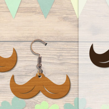 Intra απο ξύλο plywood Χρώμα wenge 3mm-4mm πάχος - Σκουλαρίκια St Patrick's Day Lasercut BUNDLE Δίασταση 3x3 cm INTRAFABR-90091226 - Image 13