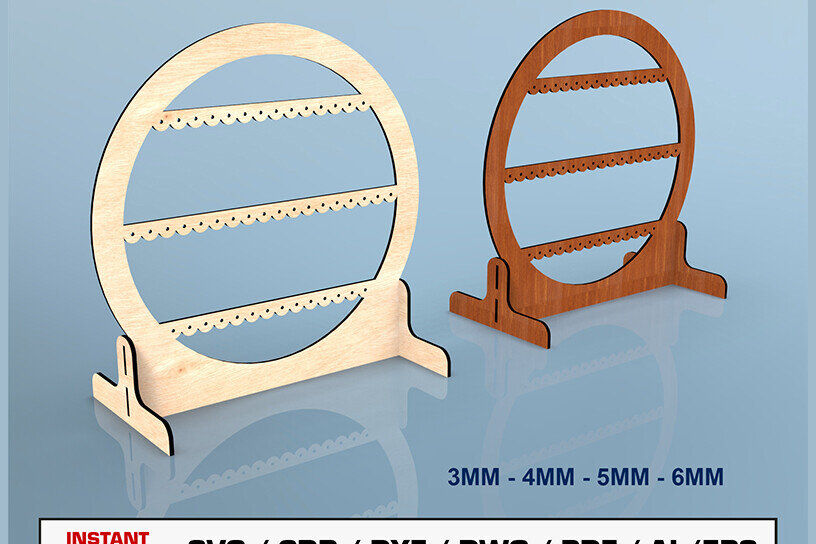 Intra απο ξύλο plywood  Χρώμα wenge 3mm-4mm πάχος - κοπής με λέιζερ βάση σκουλαρικιού Δίασταση 3x3 cm INTRAFABR-117603162